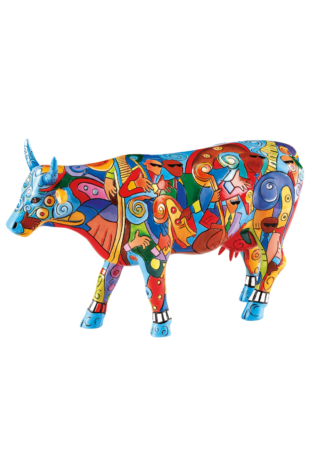 Music-cow Extravaganza - Cow Parade El Yapımı Dekoratif İnek Figürü