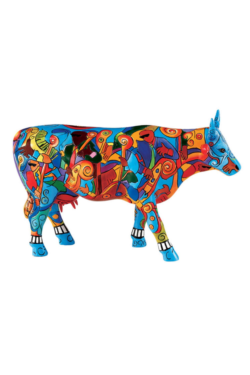 Music-cow Extravaganza - Cow Parade El Yapımı Dekoratif İnek Figürü