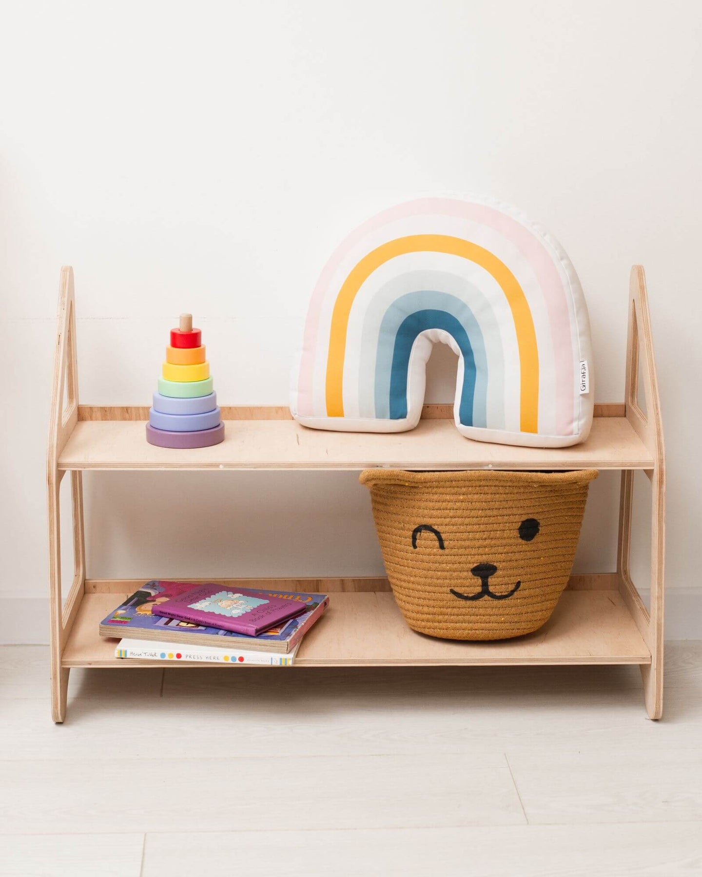 Montessori - Ahşap Çocuk Rafı - Küçük Boy