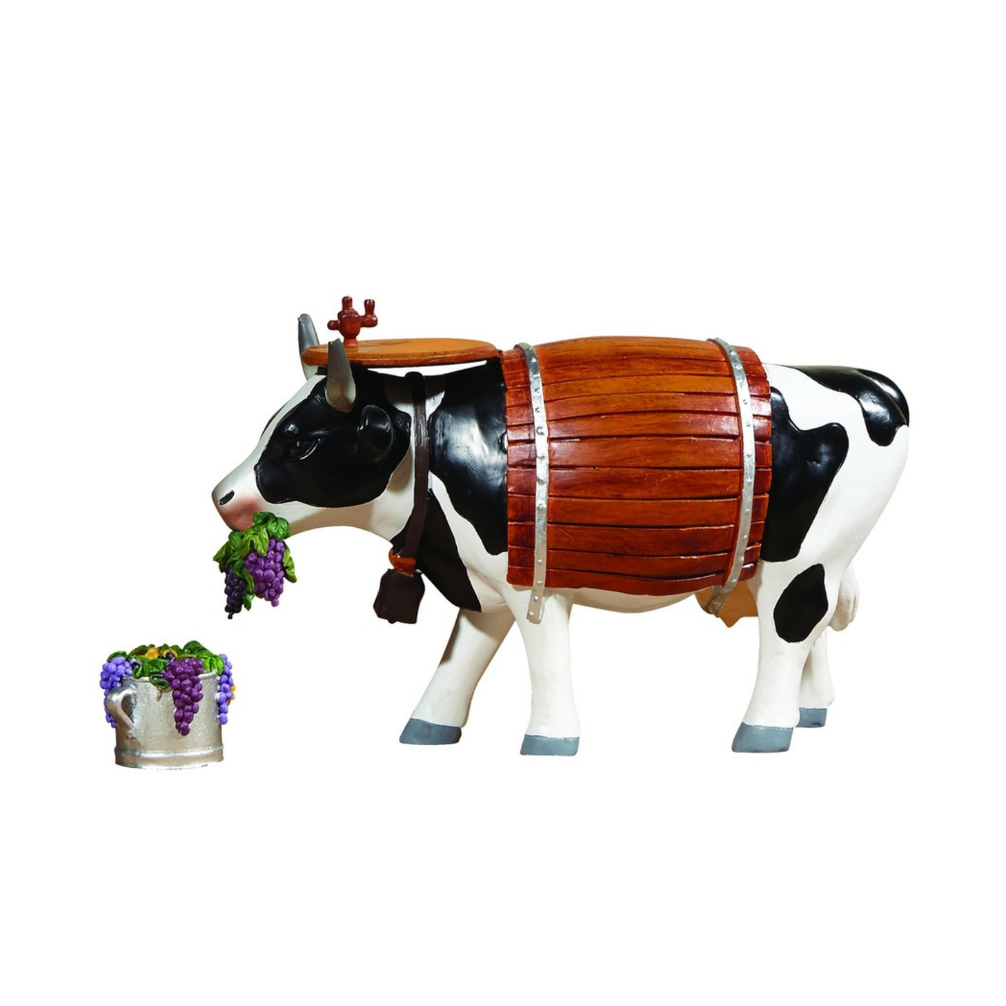 Clarabelle the Wine Cow - Cow Parade El Yapımı Dekoratif İnek Figürü