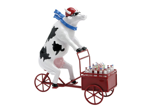 Lait triporteur - Cow Parade El Yapımı Dekoratif İnek Figürü