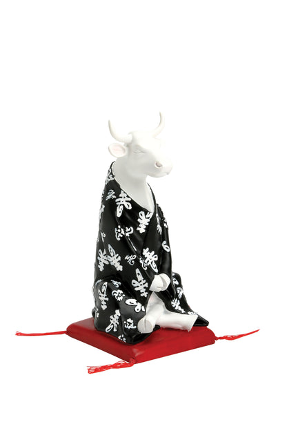 Meditating Cow - Cow Parade El Yapımı Dekoratif İnek Figürü