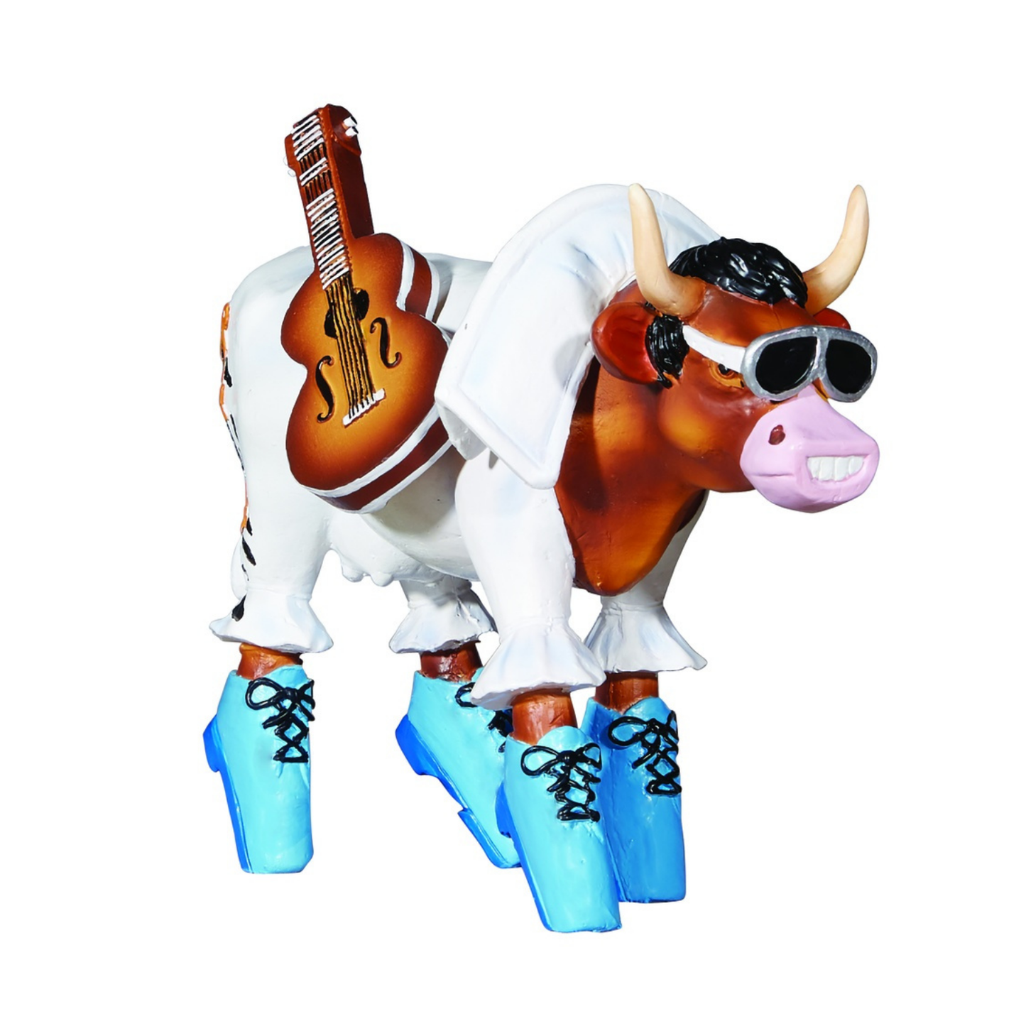 Rock 'n Roll - Cow Parade El Yapımı Dekoratif İnek Figürü