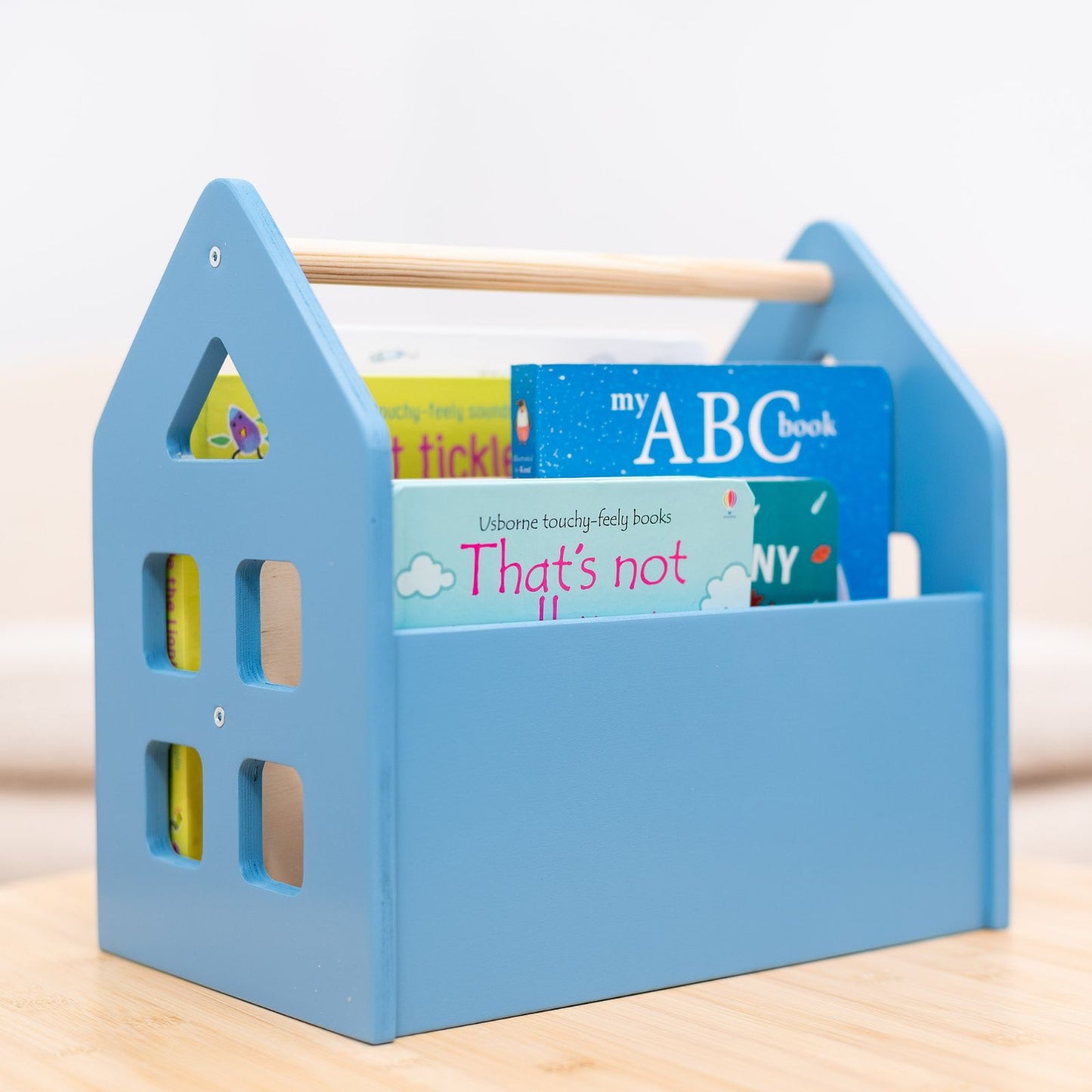 Taşınabilir Montessori Ahşap Kitaplık